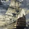 Рисуване по номера Величествен кораб в море - 40х50см.