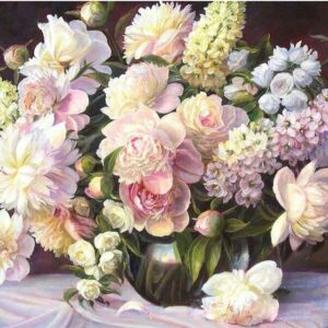 Рисуване по номера Розово вълшебство - 40х50см.