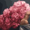 Рисуване по номера - Жена с цветна опашка - 40х50см.