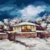 Диамантен гоблен “Зимна луна” - по оригинал на Миглена Кирилова - 30х40 см.