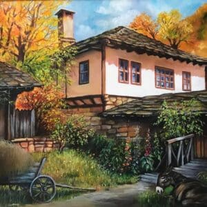 Рисуване по номера Българска къща - 40х50 см.