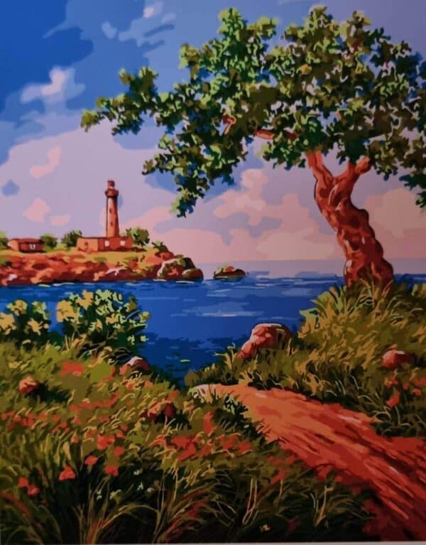 Рисуване по номера Път към морето - 40х50см.