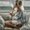 Рисуване по номера Жена на прозореца - 40х50 см.