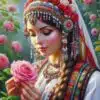 Рисуване по номера В долината на розите - 40х50 см.