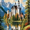 Рисуване по номера Дворец в гората - 40х50 см.