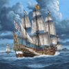 Рисуване по номера Висок кораб - 40х50 см.