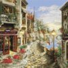 Рисуване по номера Ресторант край брега - 40х50 см.